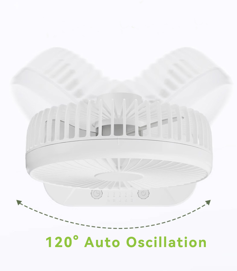 120° Auto Oscillation battery run small table fan supplier in China
