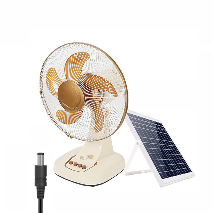Professional Solar Fan with DC Power Supply and battery