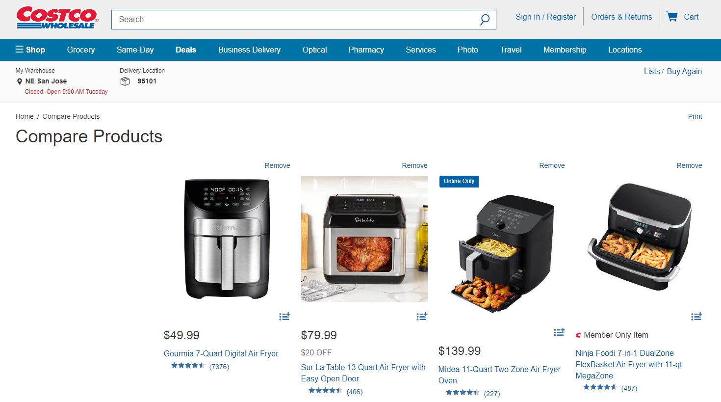 Best Air Fryers on Costco_Gourmia 7-Quart Digital AirFryer